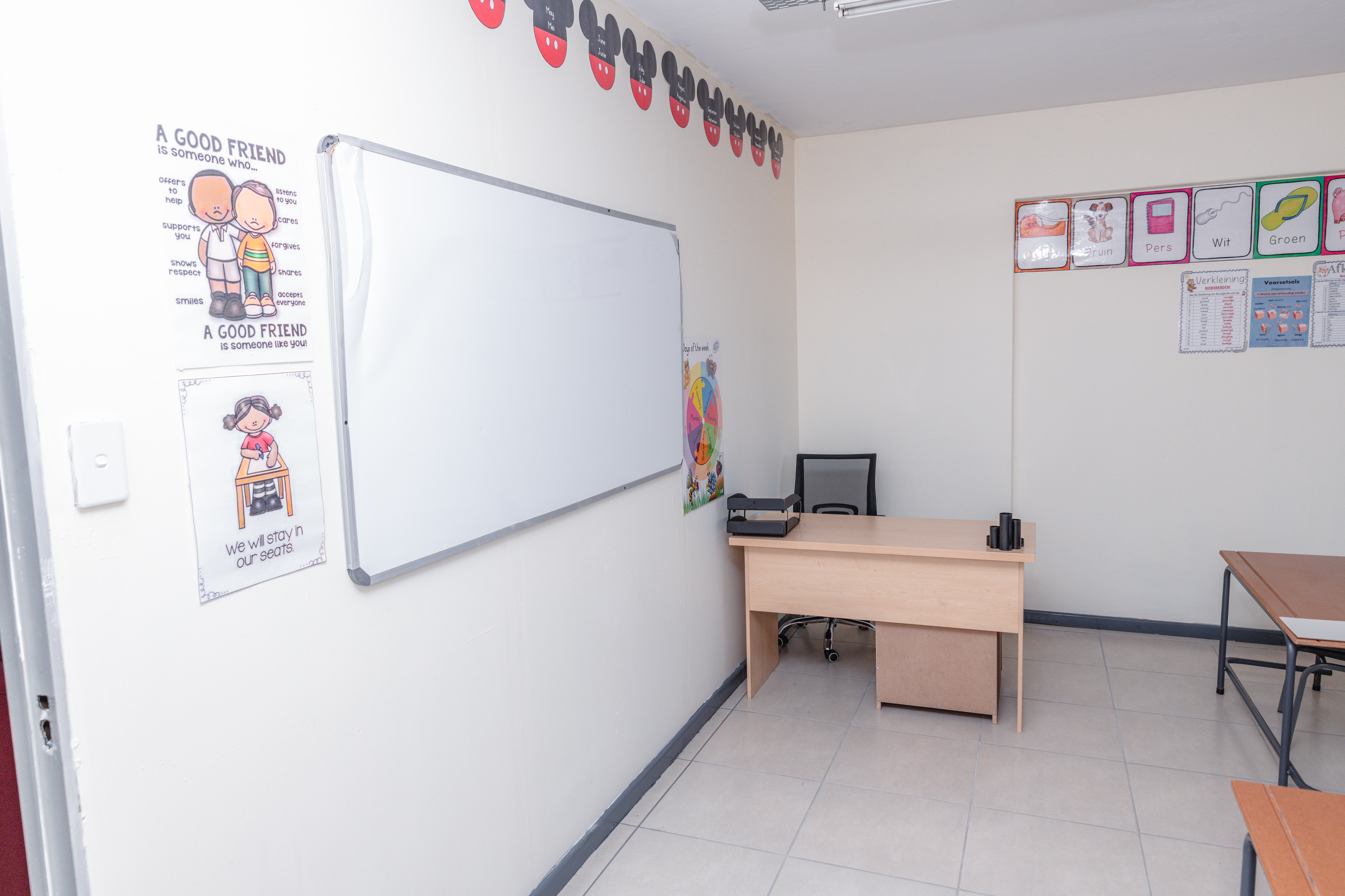 Mathematics classroom at Kangaroo Primary School Benoni
